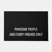 Grappige Hond | Pauwsome mensen en harige vrienden Deurmat (Voorkant)