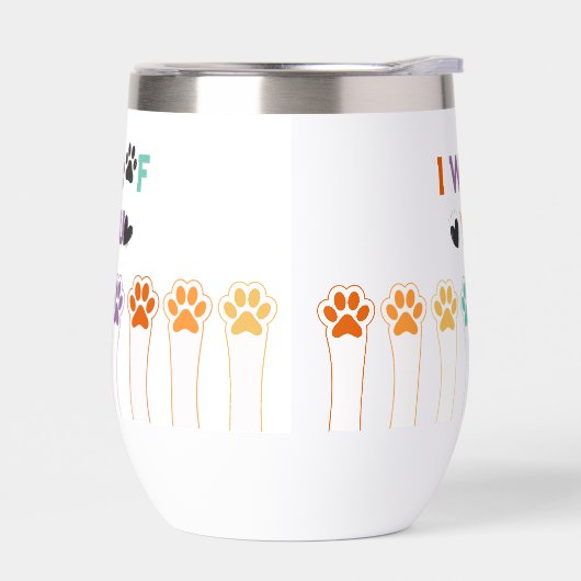 Grappige hond Paws Lover (Links)