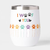 Grappige hond Paws Lover (Achterkant)