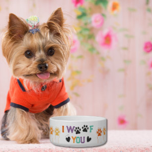 Grappige hond Paws Lover Voerbakje