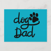 Grappige Hond Pootafdruk Hond Papa Briefkaart (Voorkant)