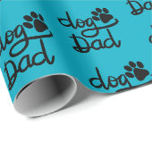 Grappige Hond Pootafdruk Hond Papa Cadeaupapier (Rol Hoek)