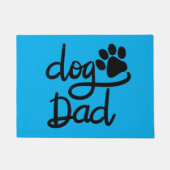 Grappige Hond Pootafdruk Hond Papa Deurmat (Voorkant)