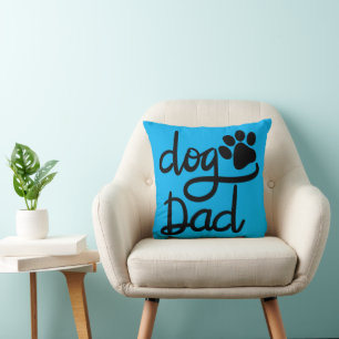 Grappige Hond Pootafdruk Hond Papa Kussen
