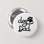 Grappige Hond Pootafdruk Hond Papa Ronde Button 5,7 Cm (Voorkant /achterkant)