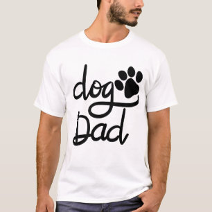 Grappige Hond Pootafdruk Hond Papa T-shirt