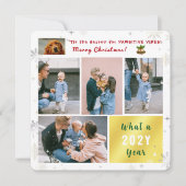 Grappige Hond Positieve 5 Foto's Brief Mooie Moder Feestdagenkaart (Voorkant)