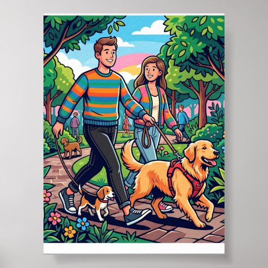 Grappige hond poster (Voorkant)