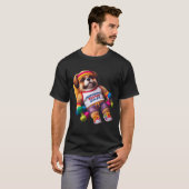 Grappige Hond Professioneel Rustende Atleet T-shirt (Voorkant volledig)