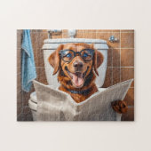 Grappige hond profiel foto puzzels Goofy hond afbe (Horizontaal)