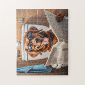 Grappige hond profiel foto puzzels Goofy hond afbe (Verticaal)
