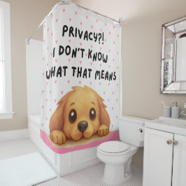 Grappige hond quote douchegordijnen