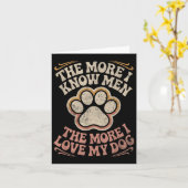 Grappige hond Quote Kaart (Gele Bloem)