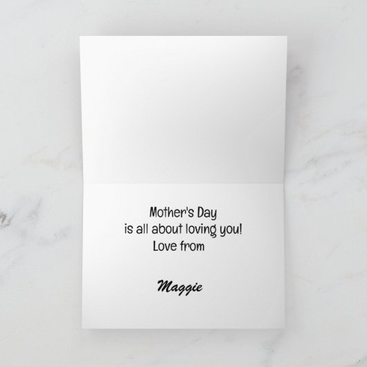 Grappige hond quote Moederdag kaart van de hond (Binnen)