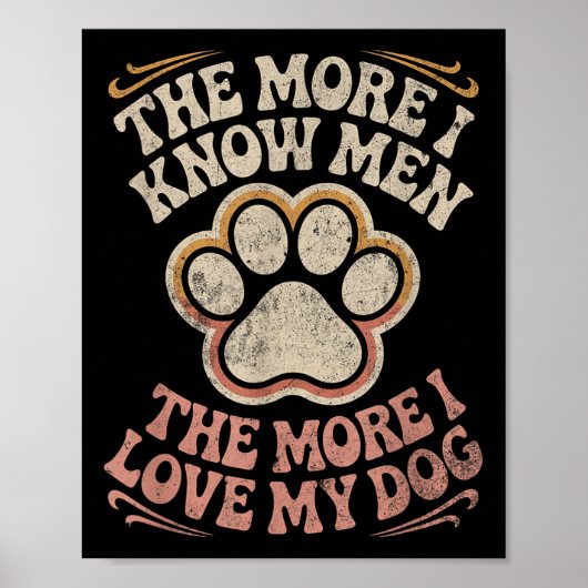 Grappige hond Quote Poster (Voorkant)