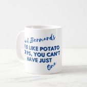 Grappige Hond Quote: Sint Bernards en Aardappel Ch Koffiemok (Voorkant links)