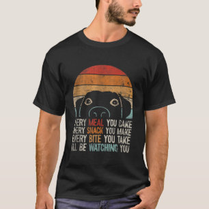 Grappige hond retro hond zal kijken u hond lo t-shirt