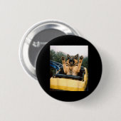 Grappige Hond Roller Coaster Meme Dwaze Grafische Ronde Button 5,7 Cm (Voorkant /achterkant)