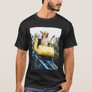 Grappige Hond Roller Coaster Meme Dwaze Grafische T-shirt