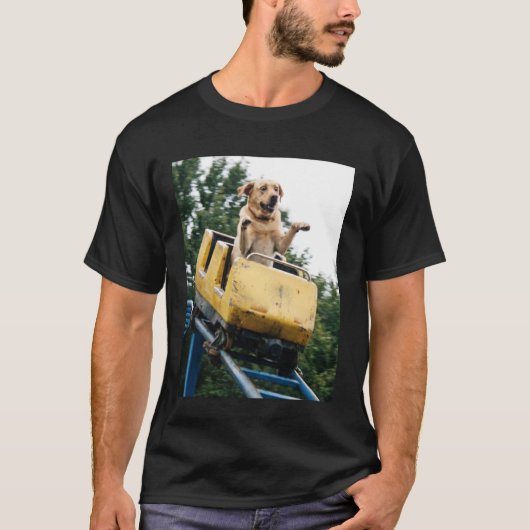 Grappige Hond Roller Coaster Meme Dwaze Grafische  T-shirt (Voorkant)