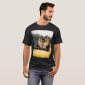 Grappige Hond Roller Coaster Meme Dwaze Grafische T-shirt (Voorkant volledig)