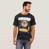 Grappige Hond Roller Coaster Meme Grappige Grafiek T-shirt (Voorkant volledig)