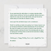 Grappige hond Rudolph Happy Pawholidays Golden 7 f Feestdagenkaart (Achterkant)