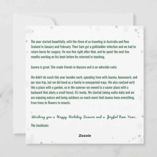 Grappige Hond Rudolph Vrolijk Kerstmis Modern 7 Fo Feestdagenkaart (Achterkant)