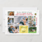 Grappige hond Ruff Jaar We hebben Verhuisd Nieuw H Feestdagenkaart (Voorkant)