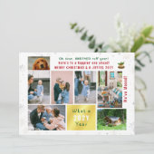 Grappige hond Ruff Jaar We hebben Verhuisd Nieuw H Feestdagenkaart (Staand voorkant)