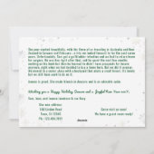 Grappige hond Ruff Jaar We hebben Verhuisd Nieuw H Feestdagenkaart (Achterkant)