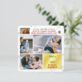 Grappige hond Ruff Jaar We hebben Verhuisd Nieuw H Feestdagenkaart (Staand voorkant)