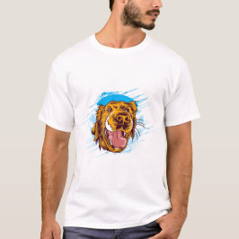 Grappige hond schattig t-shirt