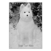 Grappige hond sneeuwpop voor Kerstmis (Voorkant)