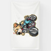 grappige hond spandoek (Verticaal)