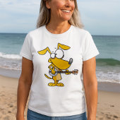 Grappige hond speelt banjo muziek t-shirt