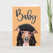 Grappige hond suggestieve verjaardagsfeestje begin kaart (Voorkant)