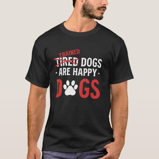 Grappige hond trainer service hond trainer t-shirt (Voorkant)