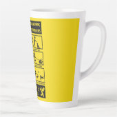 Grappige hond training instructie handleiding latte mok (Rechts)