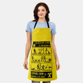 Grappige hond training instructie handleiding schort (Gedragen)