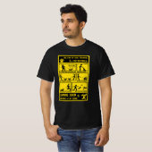 Grappige hond training instructie handleiding t-shirt (Voorkant volledig)
