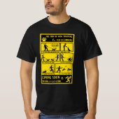 Grappige hond training instructie handleiding t-shirt (Voorkant)
