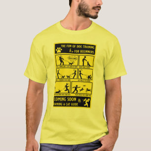 Grappige hond training instructie handleiding t-shirt