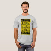 Grappige hond training instructie handleiding t-shirt (Voorkant volledig)