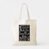 Grappige hond training instructie handleiding tote bag (Achterkant)