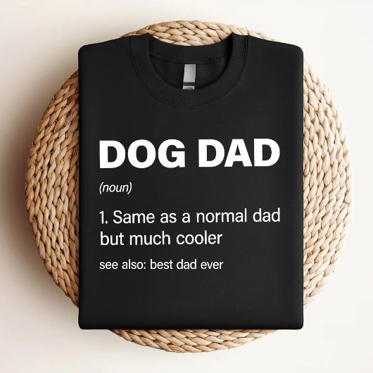 Grappige hond vader definitie t-shirt