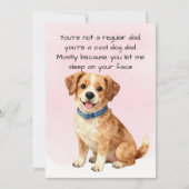 Grappige Hond Vader Vaderdag Kaart (Voorkant)