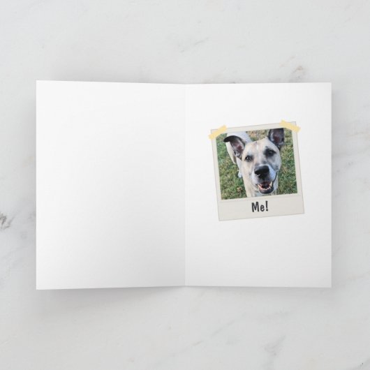 Grappige Hond Vaderdag Favoriete Kind Groen Geruit Kaart (Binnen)