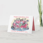 Grappige hond Valentijnskaart Kaart (Voorkant)