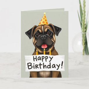 Grappige hond verjaardagskaarten kaart